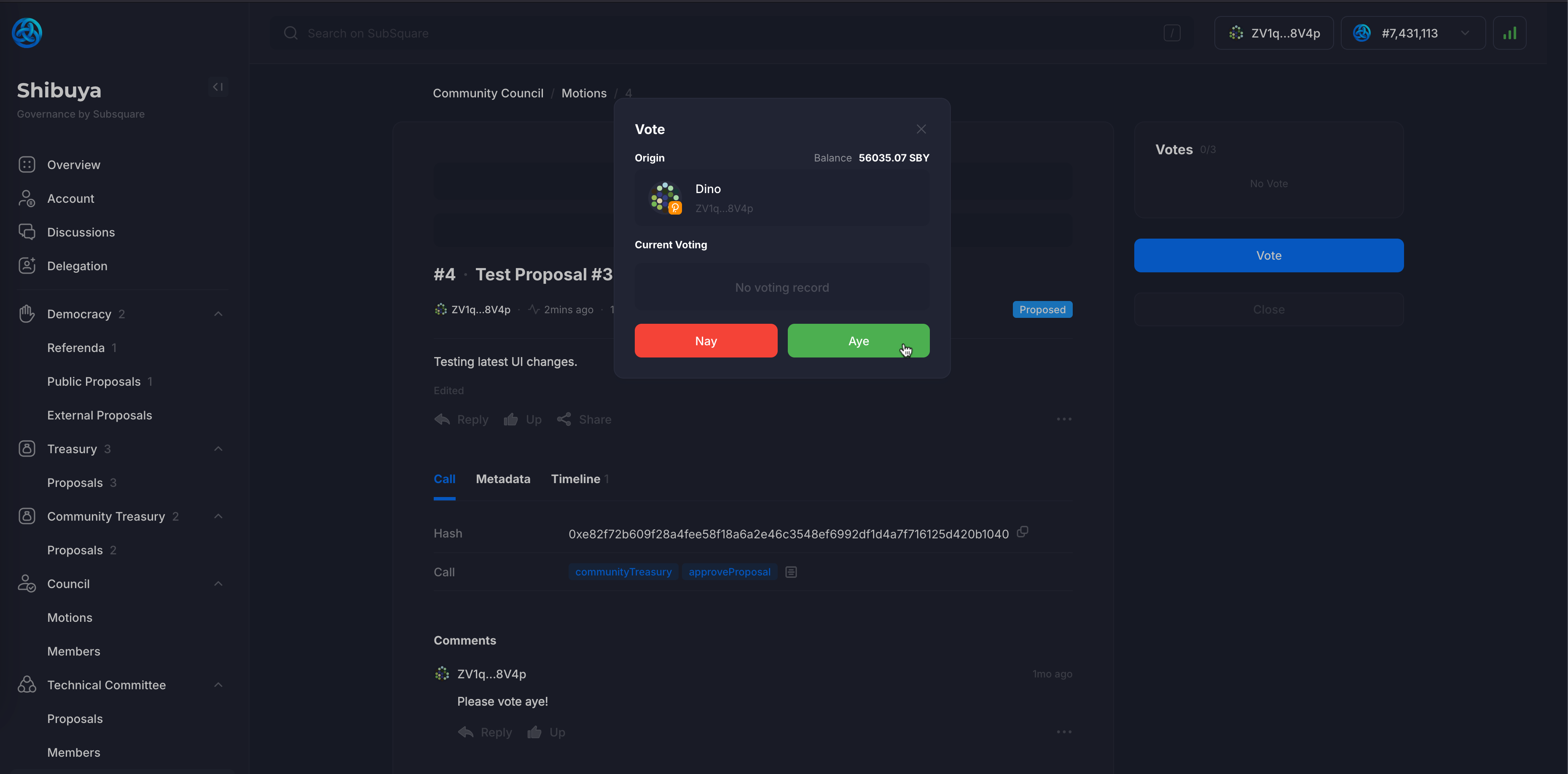 Community Treasury Voting - Part 3